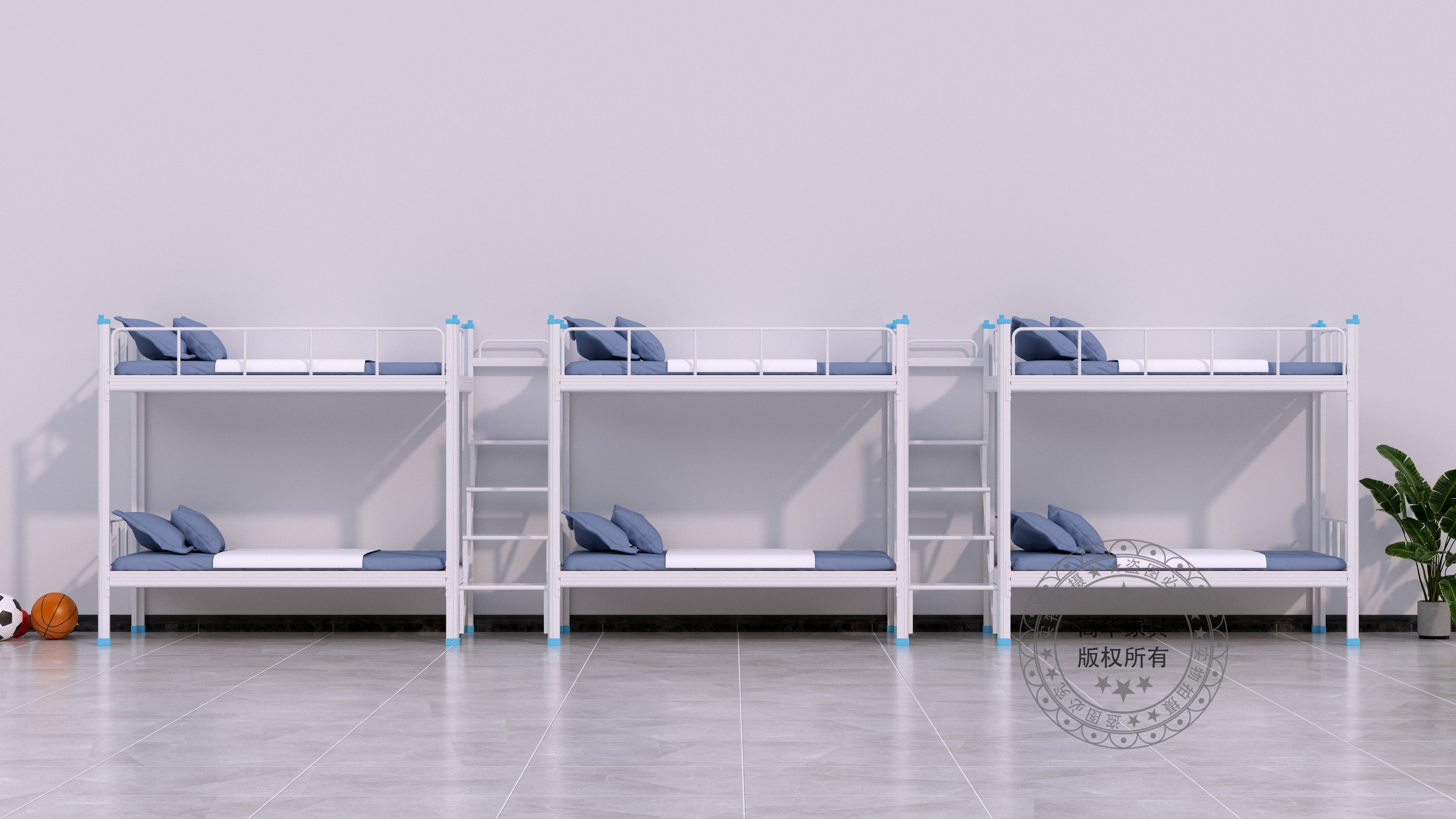 雙層床鐵床-GH-S-096