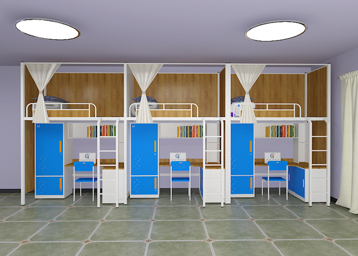 這家是符合國家環(huán)保標準的鐵架公寓床廠家，質量保障的鐵制公寓床廠家